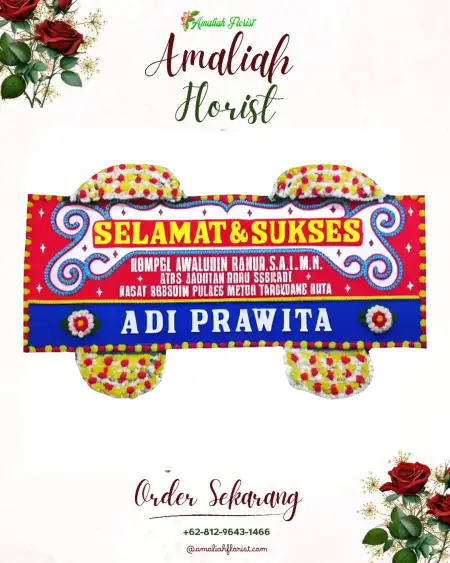 Papan Bunga Ucapan Selamat Klopo Sawit